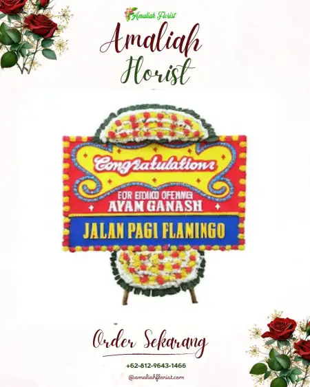 Sewa Papan Bunga Sebengkok